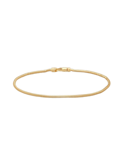 Snake Bracelet Slim (7 Inches) - Gold