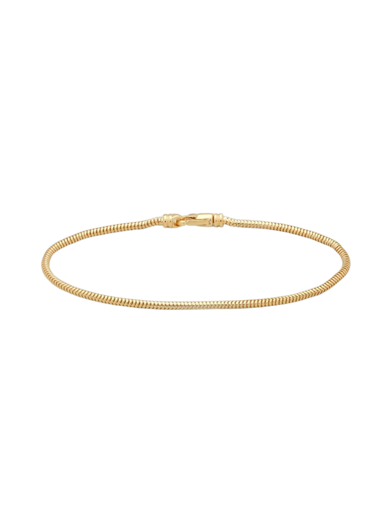 Tom Wood - Smykker - Snake Bracelet Slim (7 Inches) - Gold - Villoid