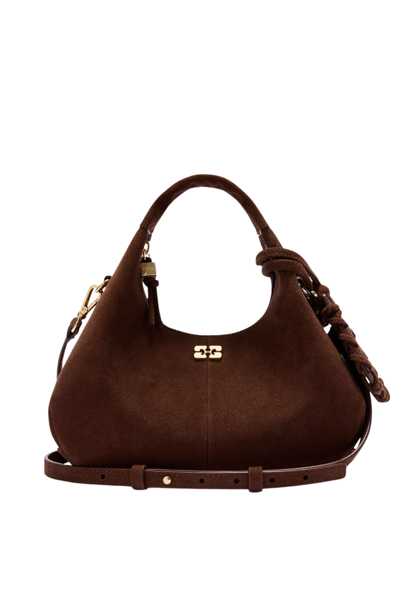 Hobo Mini Recycled Suede Pelinova - Chicory Coffee