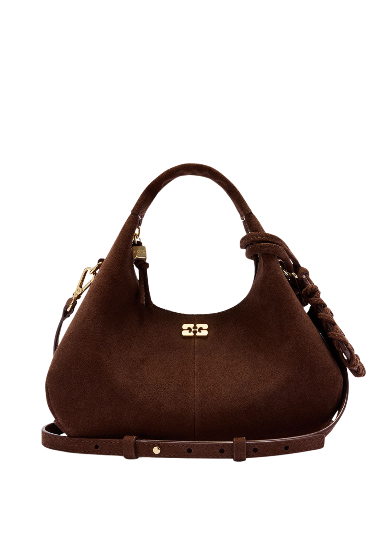 Hobo Mini Recycled Suede Pelinova - Chicory Coffee