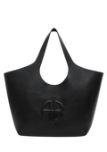Medium Lili Tote - Black Pebbled