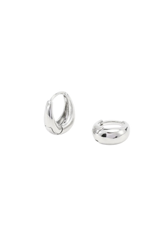 Hedvig - Classic Wide Hoop Earrings Stainless Steel - Silver