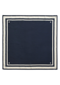 Striped Silk Scarf - Evening Blue