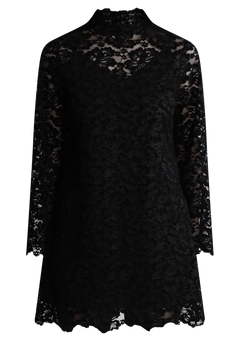 Sabrina Lace Mini Dress - Black