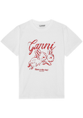 Basic Jersey Bunnies Relaxed T-Shirt - Bright White