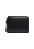 Small Zip Wallet - Leather Black