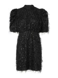 Yasilza 2/4 Sequin Dress - Black