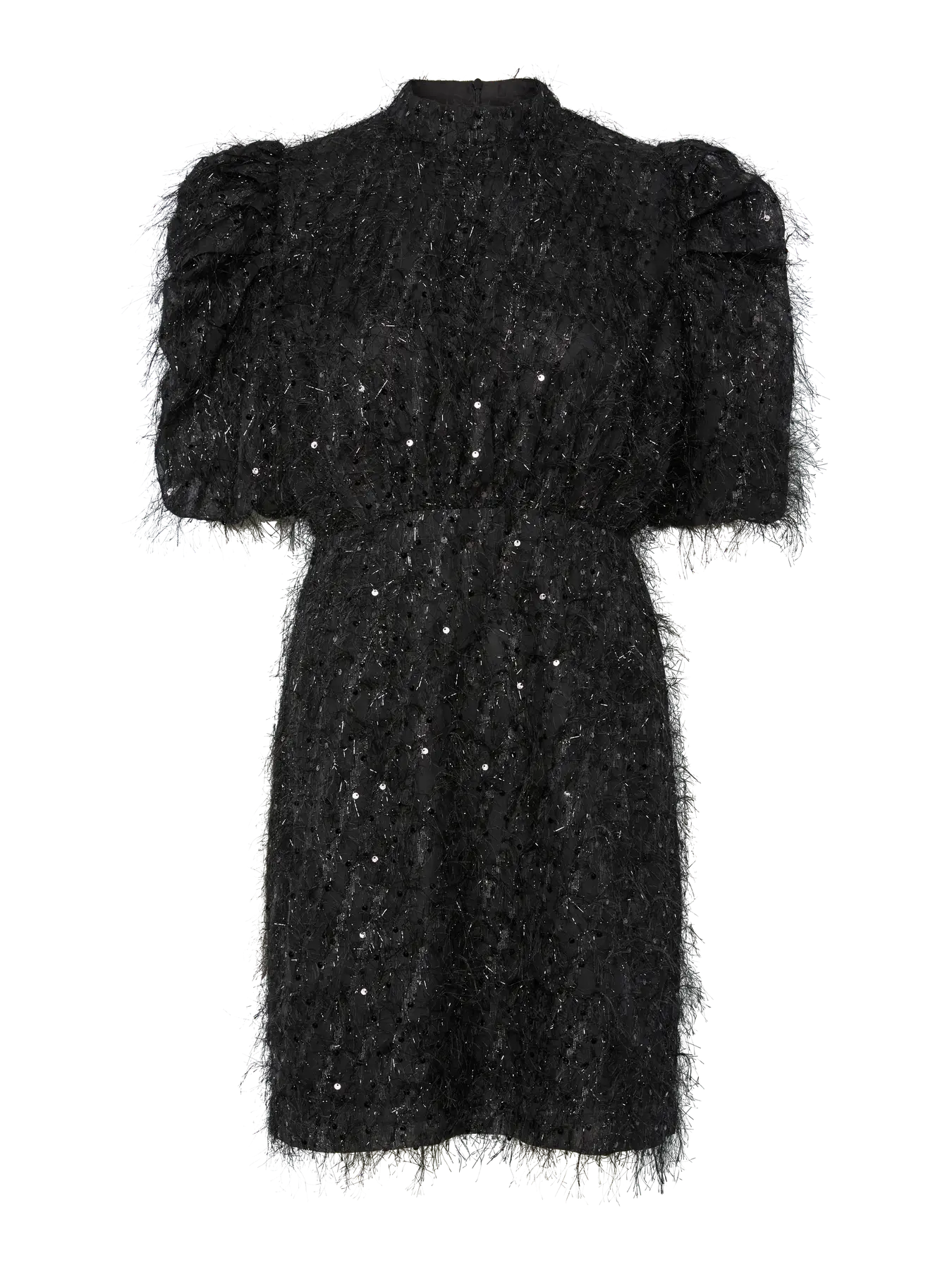 Yasilza 2/4 Sequin Dress - Black
