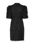 Yasilza 2/4 Sequin Dress - Black