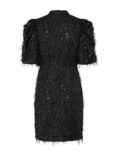 Yasilza 2/4 Sequin Dress - Black