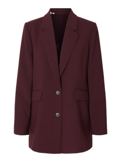 Rita Ls Relaxed Blazer - Fig Melange
