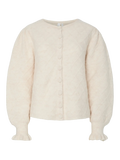 Yasthelma Ls Wool Blend Knit Cardigan - Birch