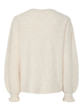 Yasthelma Ls Wool Blend Knit Cardigan - Birch