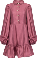 Mandy Organza Mini Dress - Pink Rose