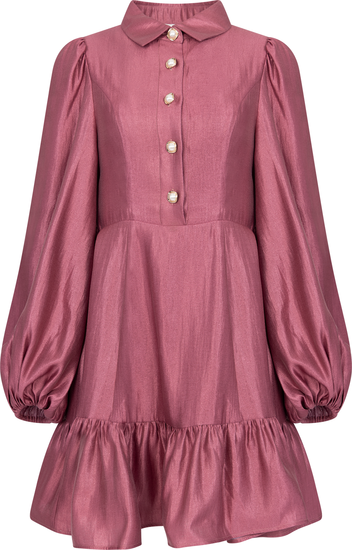 Mandy Organza Mini Dress - Pink Rose