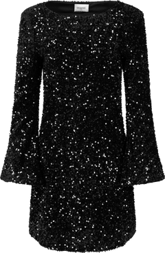 Sally Sequins Mini Dress - Black