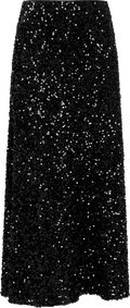 Alva Maxi Sequin Skirt - Black