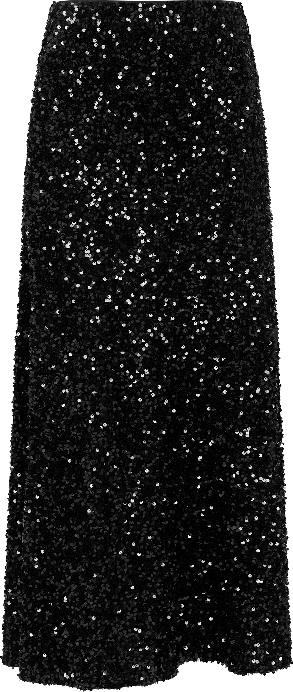 Alva Maxi Sequin Skirt - Black