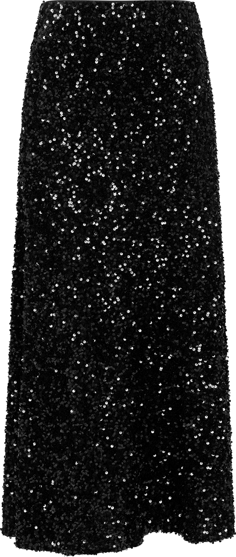 Alva Maxi Sequin Skirt - Black