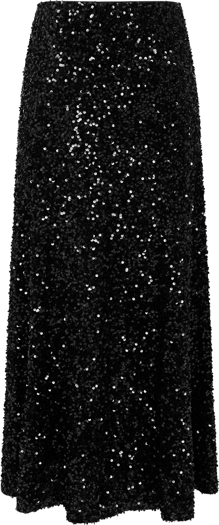 Alva Maxi Sequin Skirt - Black