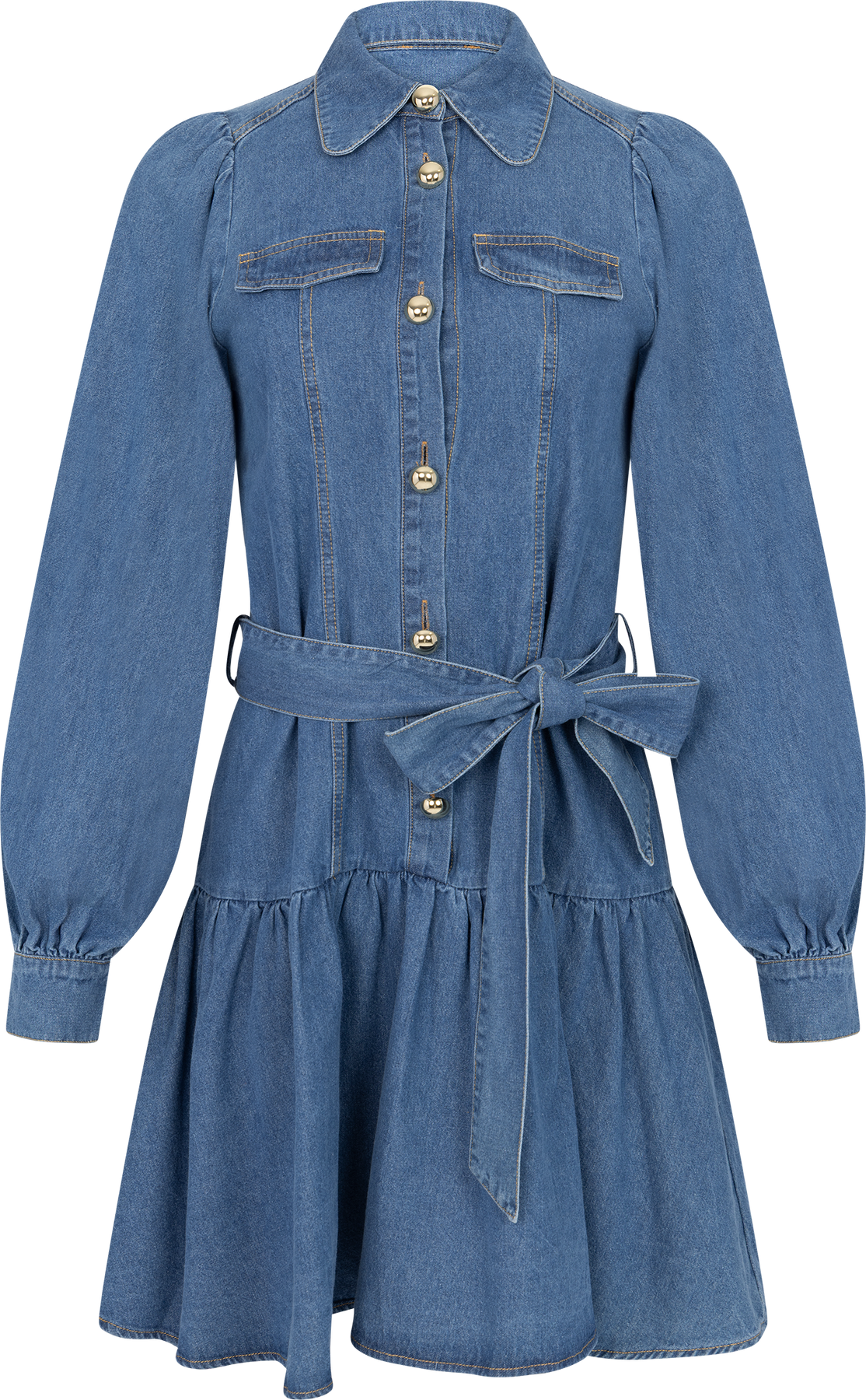 Vagna Denim Dress - Blue