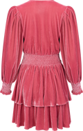 Jade Velvet Solid Dress - Dusty Pink