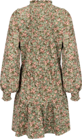 Embla Cord Floral Dress - Green Flower