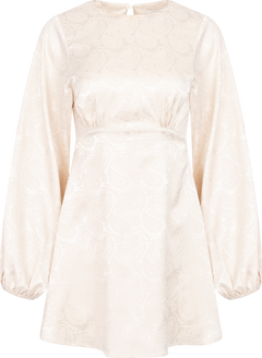 Edda Short Dress - Creme