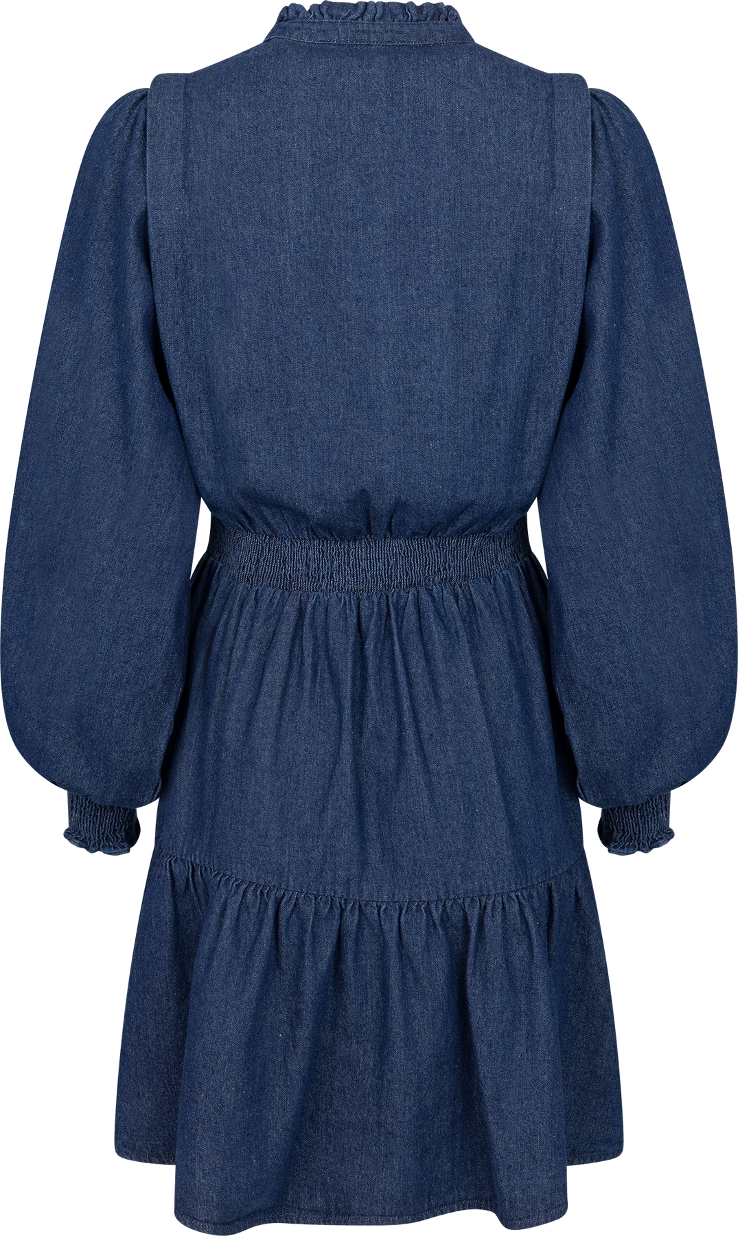 Evina Denim Solid Dress - Blue