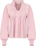 Emma Cord Blouse - Dusty Pink