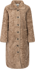 Ingrid Faux Shearling Coat - Camel
