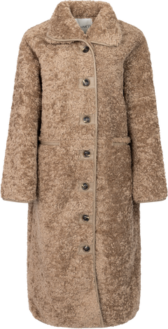 Ingrid Faux Shearling Coat - Camel