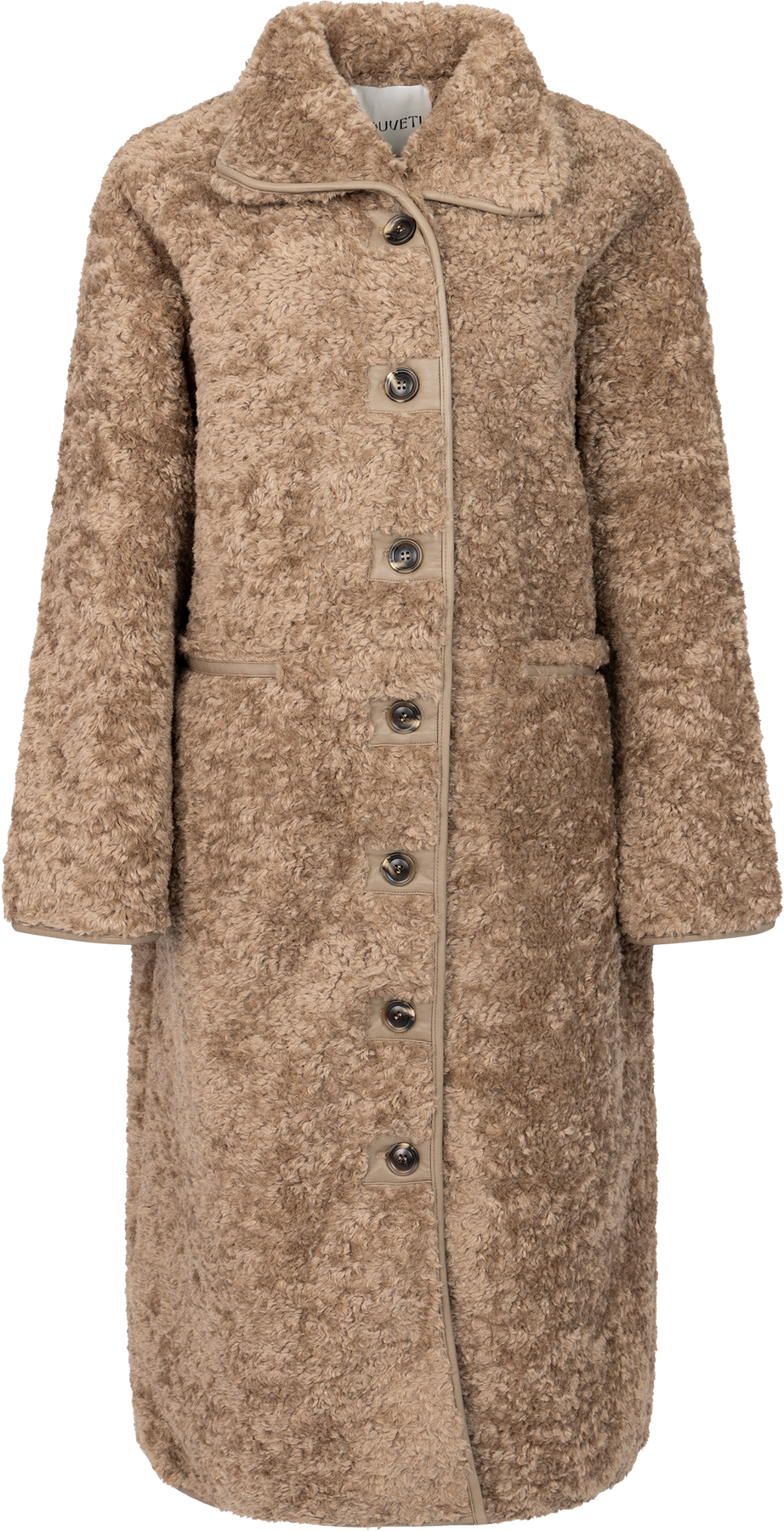 Ingrid Faux Shearling Coat - Camel