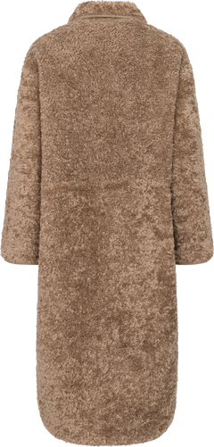 Ingrid Faux Shearling Coat - Camel