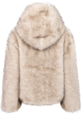 Astrid Faux Fur Jacket - Beige
