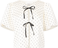 Rosie Polka Dot Blouse - White