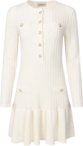 Gerda Crochet Mini Dress - Creme