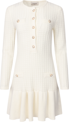 Gerda Crochet Mini Dress - Creme