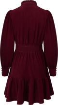 Liv Cord Solid Dress - Wine
