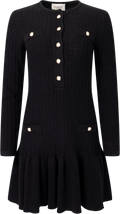 Gerda Crochet Mini Dress - Black