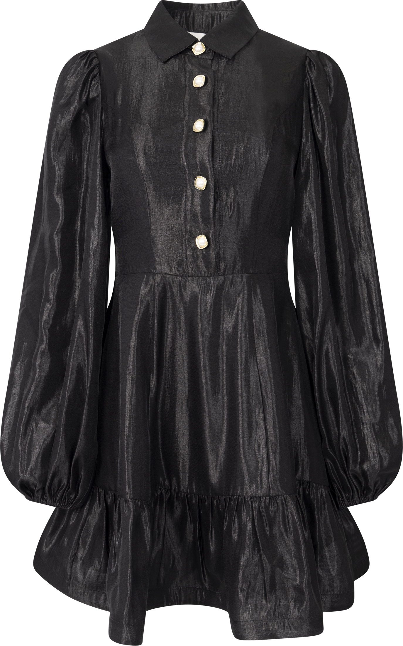 Mandy Organza Mini Dress - Black