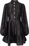 Mandy Organza Mini Dress - Black