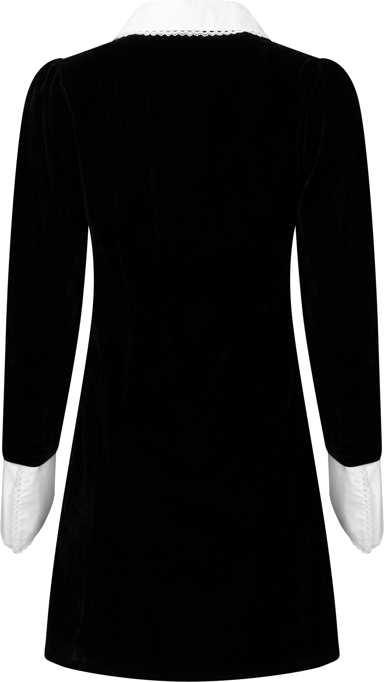 Runa Velvet Mini Dress - Black