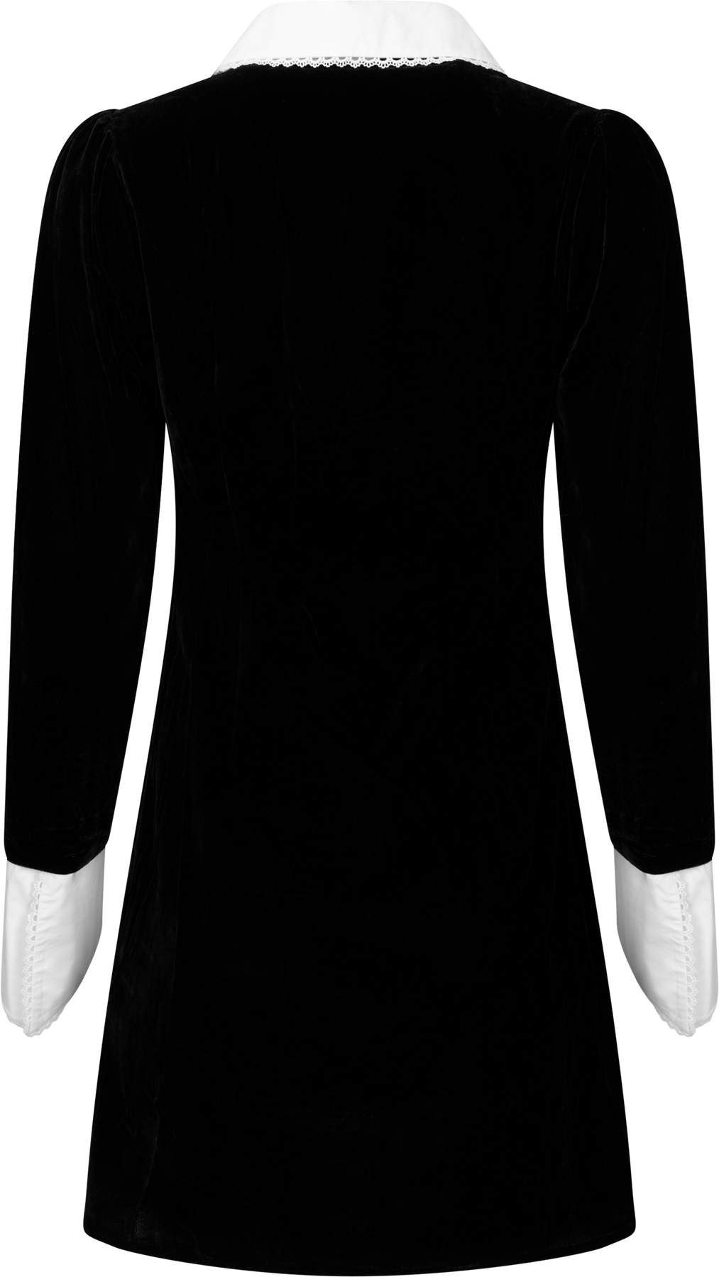 Runa Velvet Mini Dress - Black