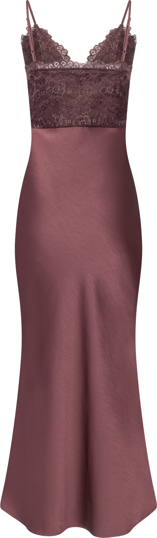 Signi Slip Satin Dress - Bordeaux