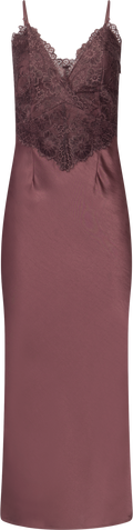 Signi Slip Satin Dress - Bordeaux