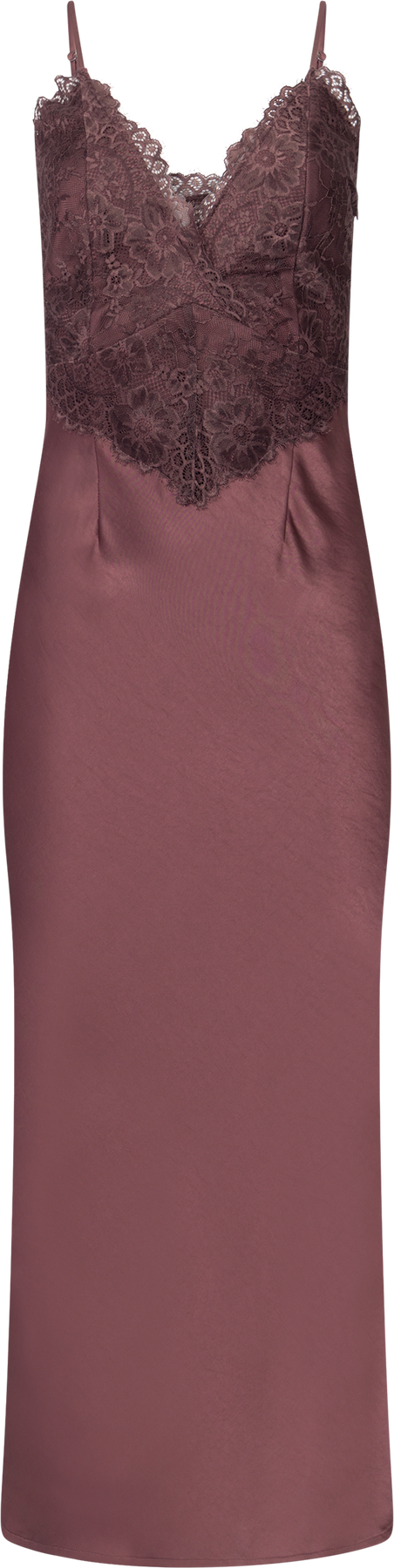 Signi Slip Satin Dress - Bordeaux