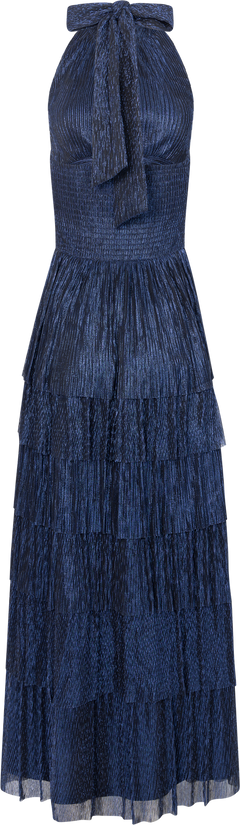 Ingalu Plisse Dress - Navy