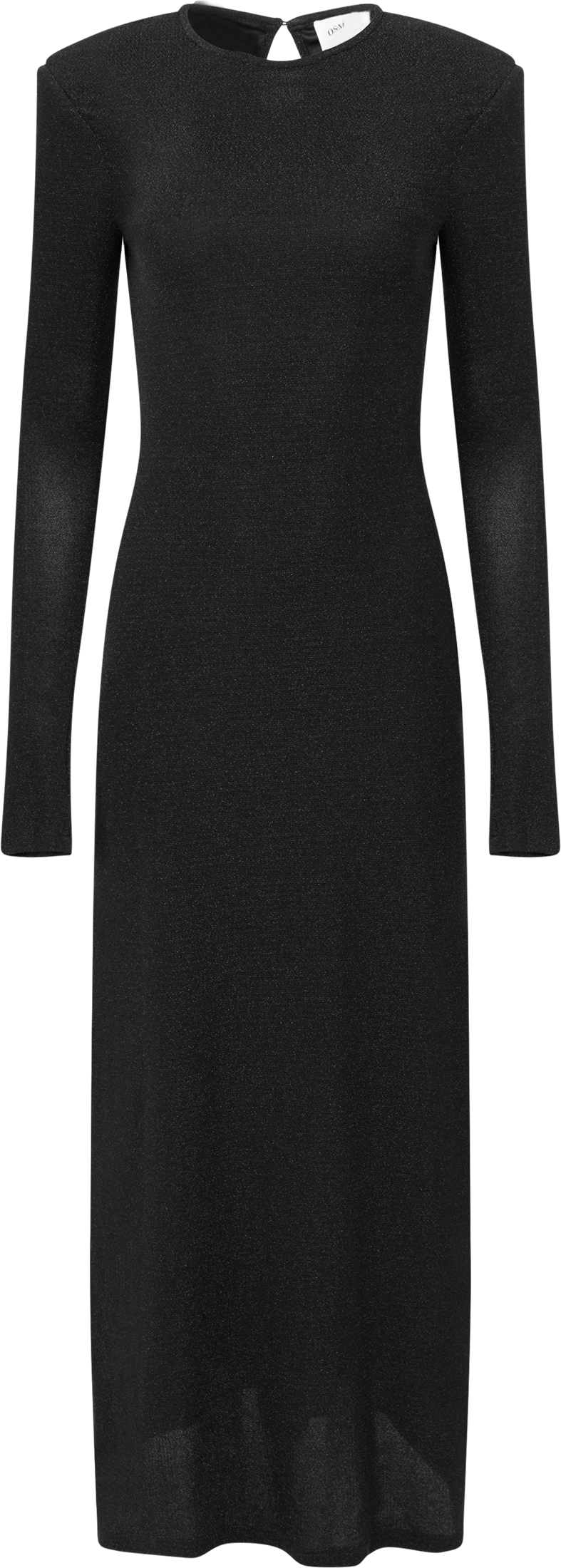 Alva Maxi Glitter Dress - Black