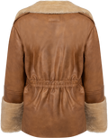Marie Faux Shearling Jacket - Cognac